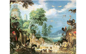 “Landscape with Birds” (1628) by Roelandt Savery